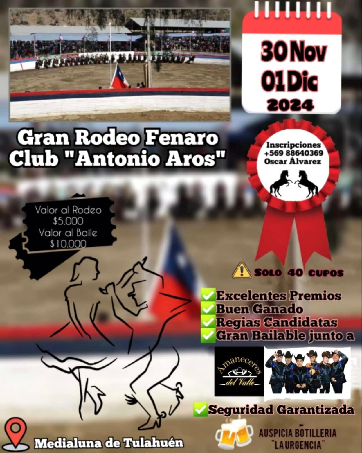 El Club Antonio Aros realizará su rodeo oficial